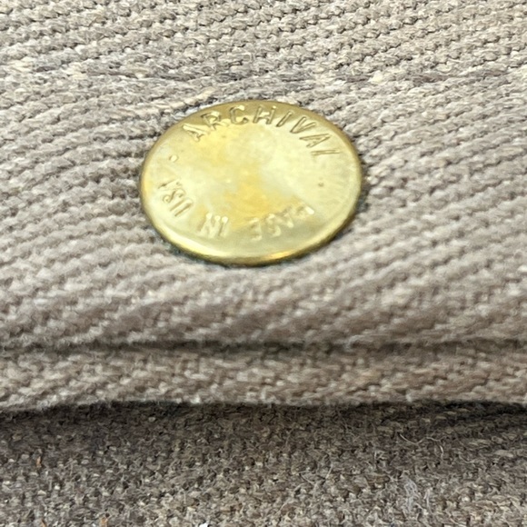 Archival Canvas Backpack Made in the USA Leather details - Picture 15 of 16